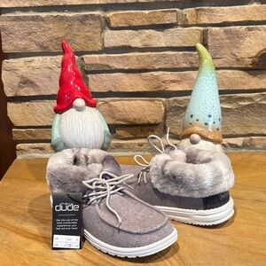 NOT FOR SALE: Hey Dude Faux Fur Lined Ankle Shoes!